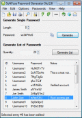 Screenshot of SoftFuse Password Generator Std 2.5.5