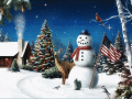 Screenshot of Free American Snowman ScreenSaver 2010