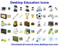A bright set of Desktop Education Icons