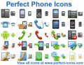 A collection of royalty-free phone icons