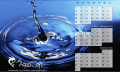 Screenshot of AquaSoft DesktopKalender Tropfen 3.6.01