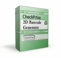 Screenshot of CheckPrixa 2D Barcode Generator 1.0