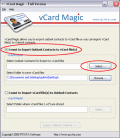 Screenshot of Outlook to vCard 2.0