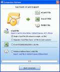 Screenshot of Export Outlook Contacts to vCard File 4.0