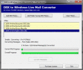 Screenshot of DBX to Windows Live Mail Converter 3.01