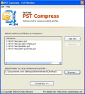 Screenshot of Compress Outlook PST File 2.0