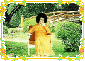 Screenshot of Sathya Sai Baba enjoying garden view 2.0