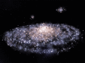 Our Galaxy. Animated 3D space tour.