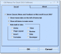 Screenshot of Old Menus For Excel 2010 Software 7.0