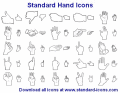 A collection of high quality hand icons