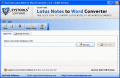 Screenshot of SysTools Lotus Notes to Word Converter 1.0