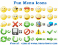 Funny menu icons for any site or application