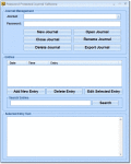 Screenshot of Password Protected Journal Software 7.0