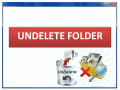 Screenshot of Undelete Folder 4.0.0.32