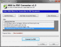 Screenshot of Export MSG to PDF 3.6