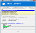 Screenshot of Email Conversion from MBOX to Outlook PST 6.5