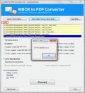 Screenshot of MBOX File Convert to PDF 1.2