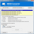 Screenshot of Conversion from MBOX to Outlook 6.5