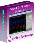 Screenshot of Virtins Sound Card Signal Generator 3.3
