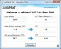 Screenshot of ZebNet VAT Calculator TNG 5.0.2.2