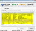 Screenshot of Excel to Outlook Contacts Conversion 4.2