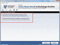 Screenshot of Mailbox Conversion NSF to Exchange 2.0
