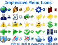 Impressive menu icons for development, design