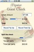 Screenshot of Tipster Tip Calculator 1