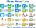 Screenshot of IPhone Menu Icons 2013.1