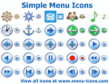 Simple menu icons for any site or application