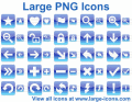 Large PNG Icons for software and Web design