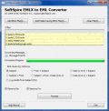 Screenshot of SoftSpire EMLX to EML Converter 2.1