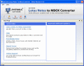 Screenshot of Lotus notes to entourage program 2.0