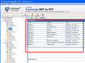 Screenshot of Export Exchange BKF to PST Software 2.0