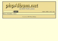 Screenshot of Webuzo for phpAlbum 0.4.1.16