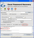 Screenshot of Excel Spreadsheet Password Recovery 5.5