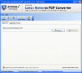 Screenshot of .NSF to PDF Conversion 2.0