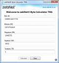 Screenshot of ZebNet Byte Calculator TNG 5.0.2.2