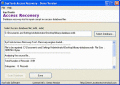 Screenshot of Recover Access DB: Access DB Recovery 3.3