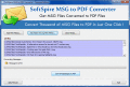 Screenshot of Converting MSG to PDF 2.5