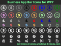 Business PNG icons for Windows 8 and WP7
