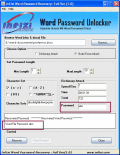 Screenshot of Word Password Recovery 1.0