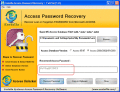 Screenshot of Recover MS Access File Password 1.0