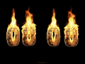Screenshot of Burning Clock Screensaver 2.0