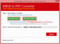 Screenshot of MBOX to PDF Converter 6.1.7