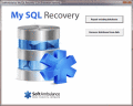 Recover deleted database with MySQL Recovery
