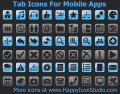A New Professional Tab Icons For Mobile Apps