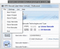 Screenshot of PDF417 2D Barcode Generator 7.3.0.1