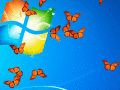 Screenshot of Butterfly On Desktop 1.0