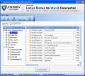 Screenshot of Export Lotus Notes to Microsoft Word 1.0